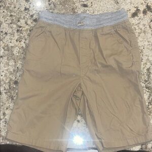 Jumping Beans Tan Shorts with Gray Waistband